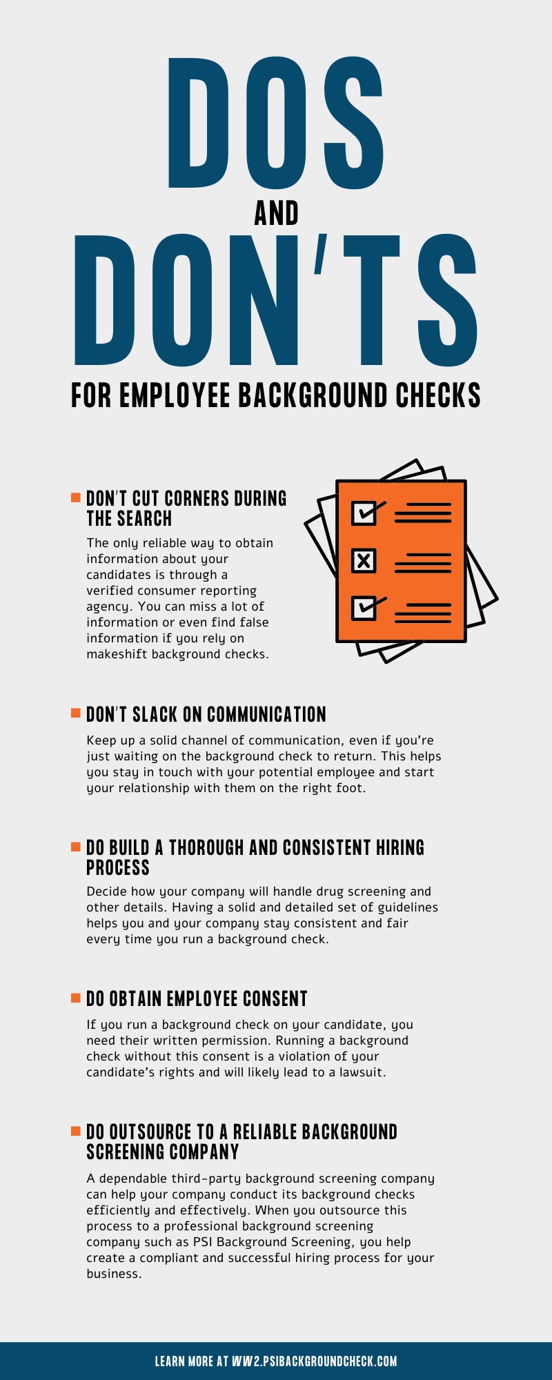 Dos and Don’ts for Employee Background Checks