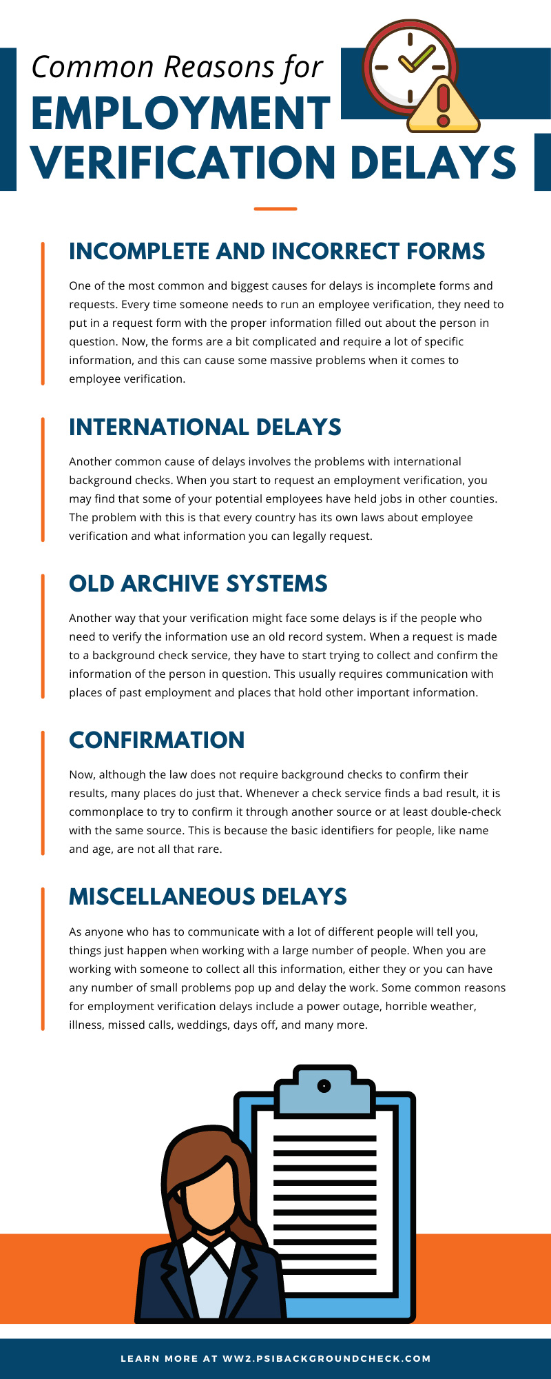 Common Reasons for Employment Verification Delays