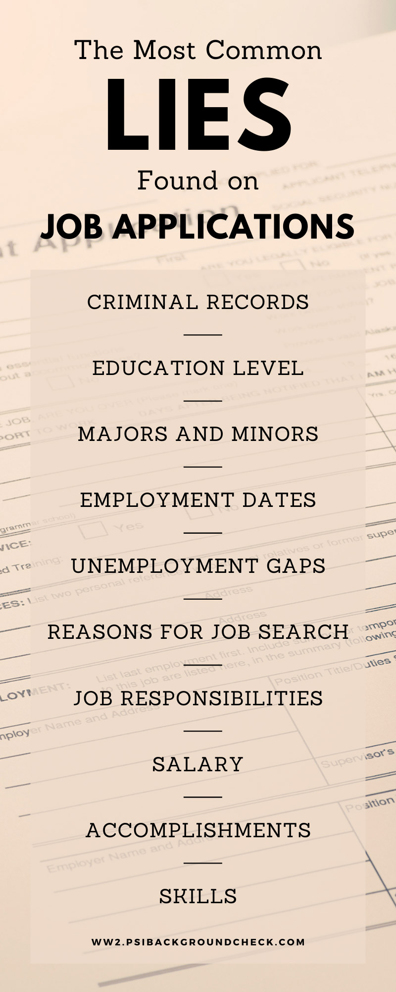 17 of the Most Common Lies Found on Job Applications